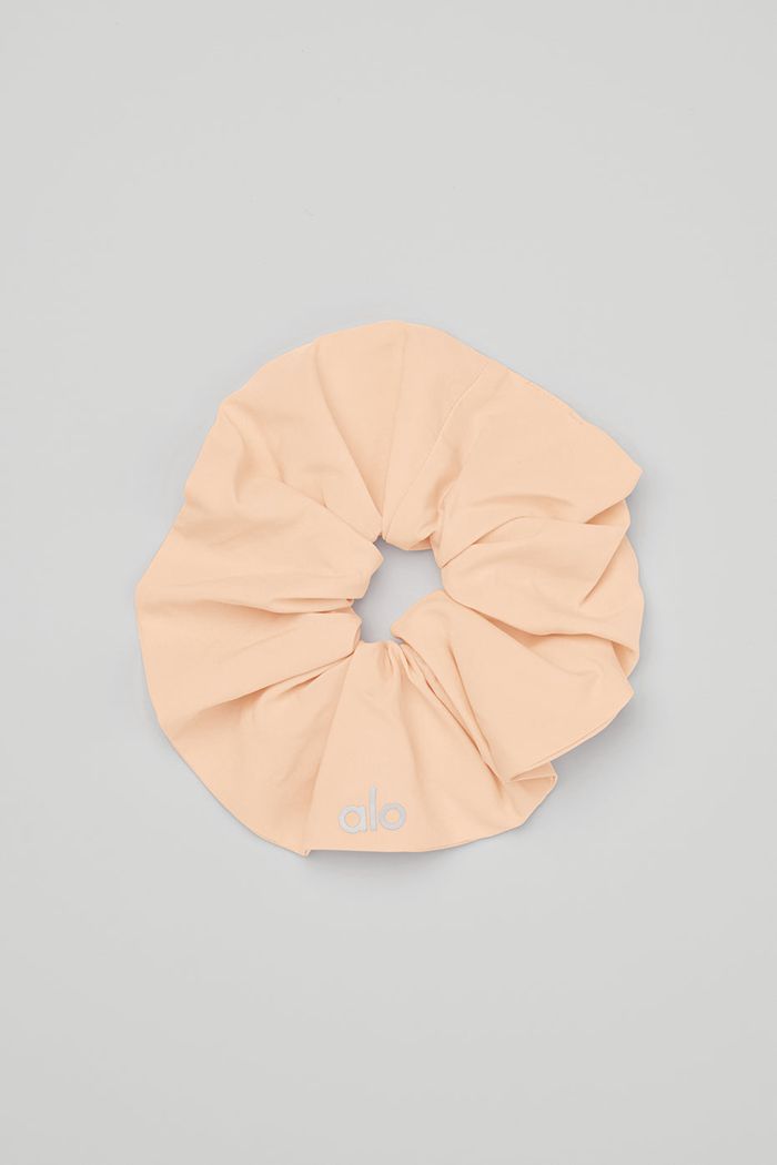 Beige Alo Yoga Oversized Women's Scrunchie | 21873CDFB