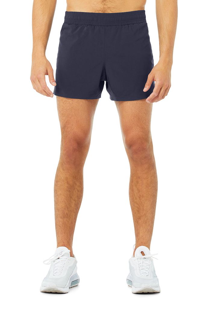 Black Alo Yoga 5" Adapt Running Men's Short | 23678DQET