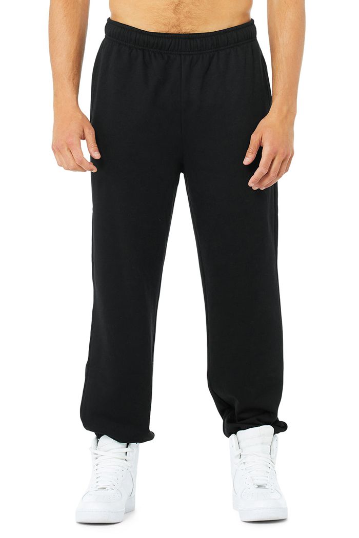 Black Alo Yoga Accolade Sweat Men's Pants | 62950PSQL