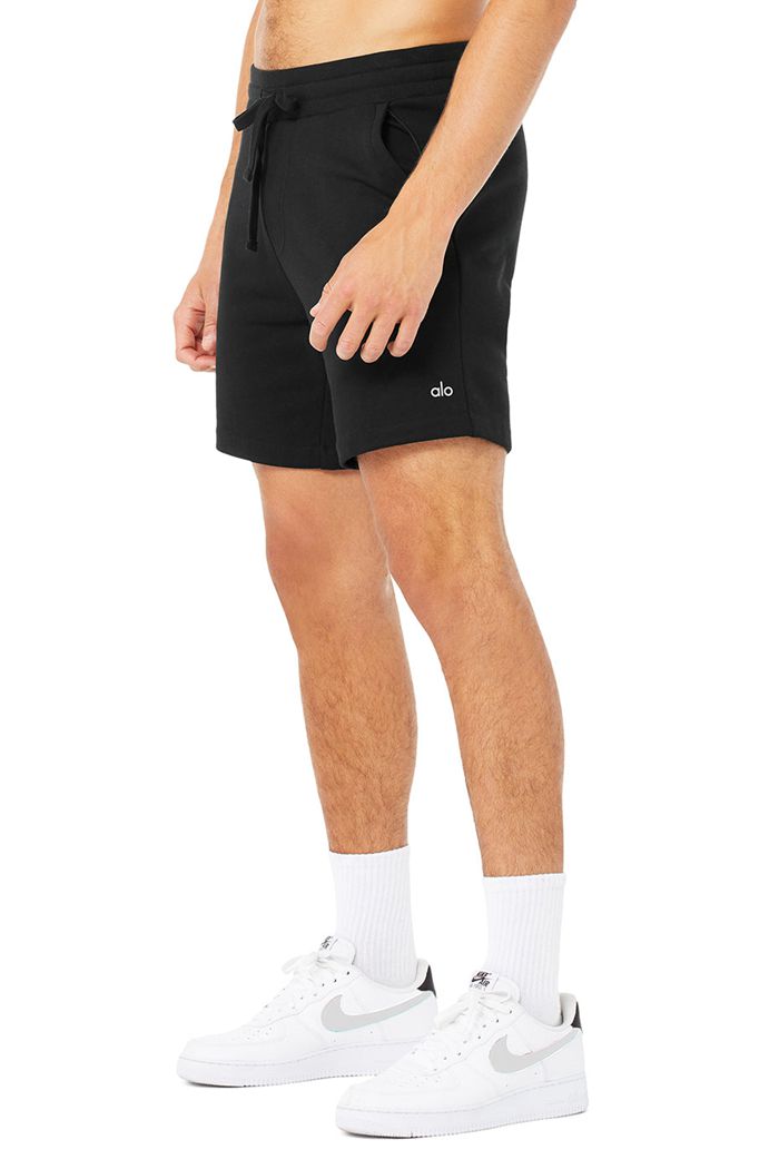 Black Alo Yoga Chill Men's Short | 07983LKNV