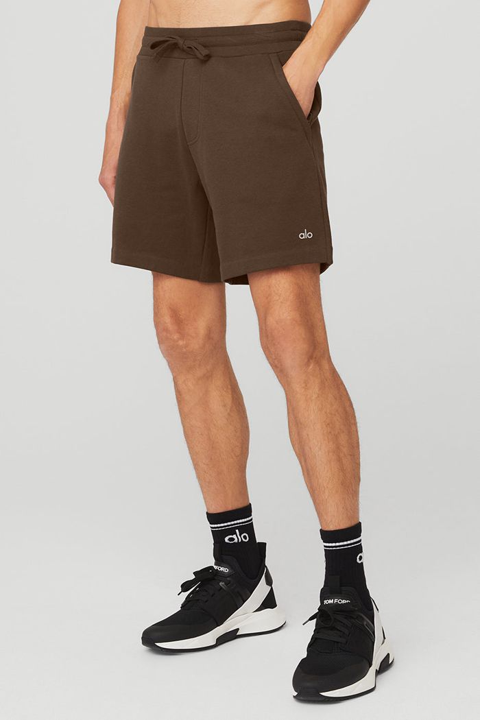 Black Alo Yoga Chill Men's Short | 40682HQKX