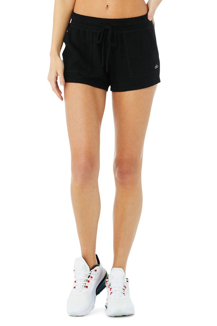 Black Alo Yoga Daze Women's Short | 41937UBAN