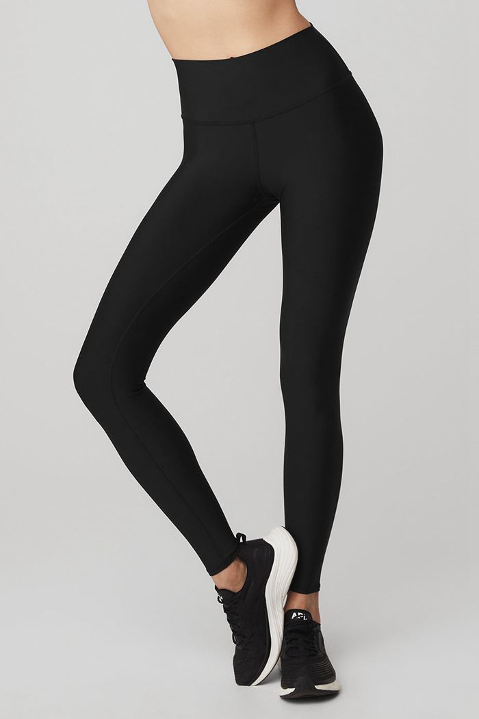 Black Alo Yoga High-Waist Airlift Women's Leggings | 19253DKMR