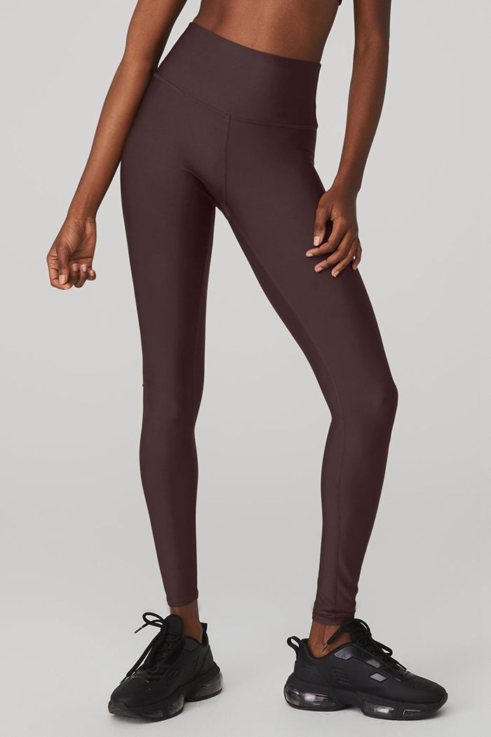 Black Alo Yoga High-Waist Airlift Women's Leggings | 24931GZXE