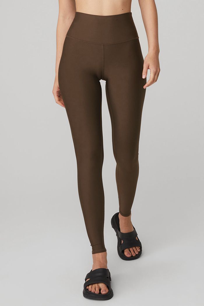 Black Alo Yoga High-Waist Airlift Women's Leggings | 34256JQHB