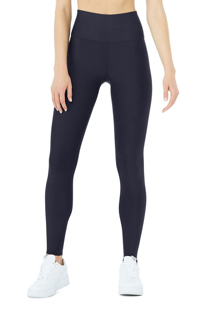 Black Alo Yoga High-Waist Airlift Women's Leggings | 41869RMVT