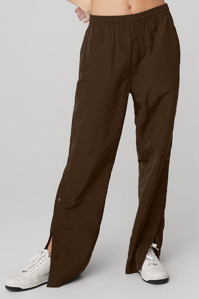 Black Alo Yoga Legend Snap Women's Pants | 09154NYVC