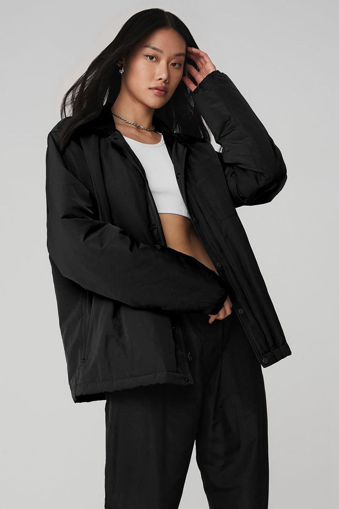 Black Alo Yoga Legend Women's Jackets | 30741WEHF