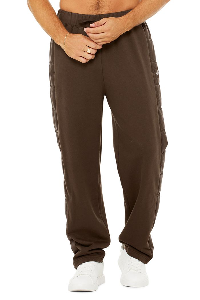 Black Alo Yoga Mash Up Sweat Men's Pants | 78042IFNM