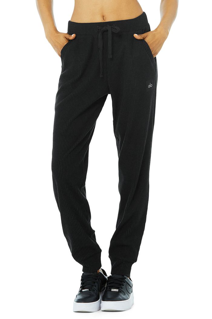 Black Alo Yoga Muse Sweat Women's Pants | 18462JWOT