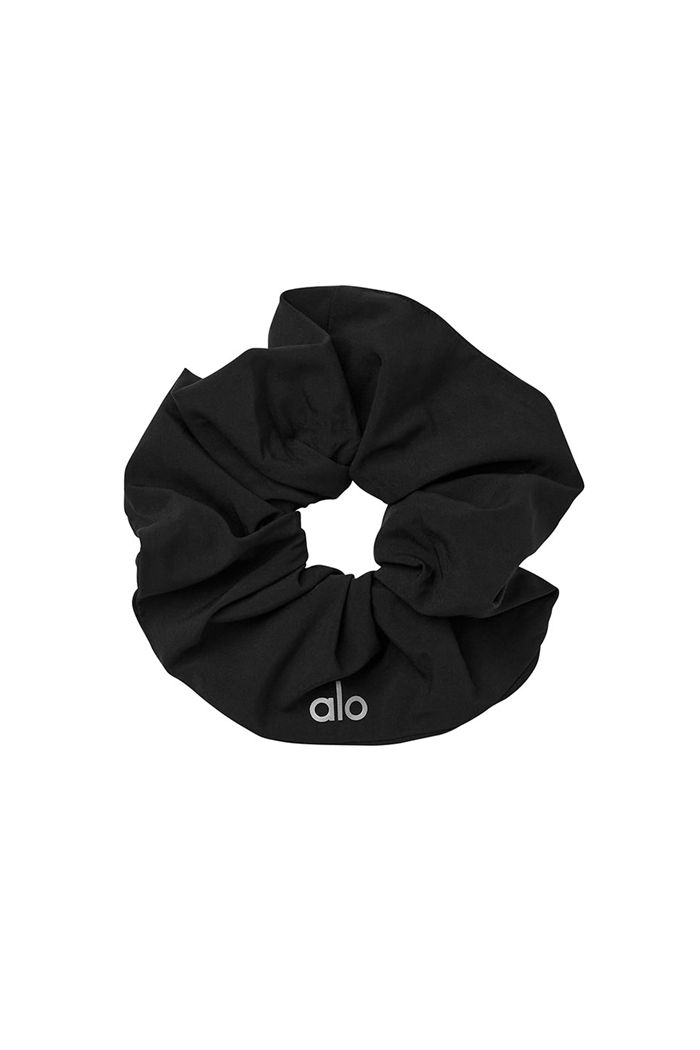 Black Alo Yoga Oversized Women's Scrunchie | 09683KYNE