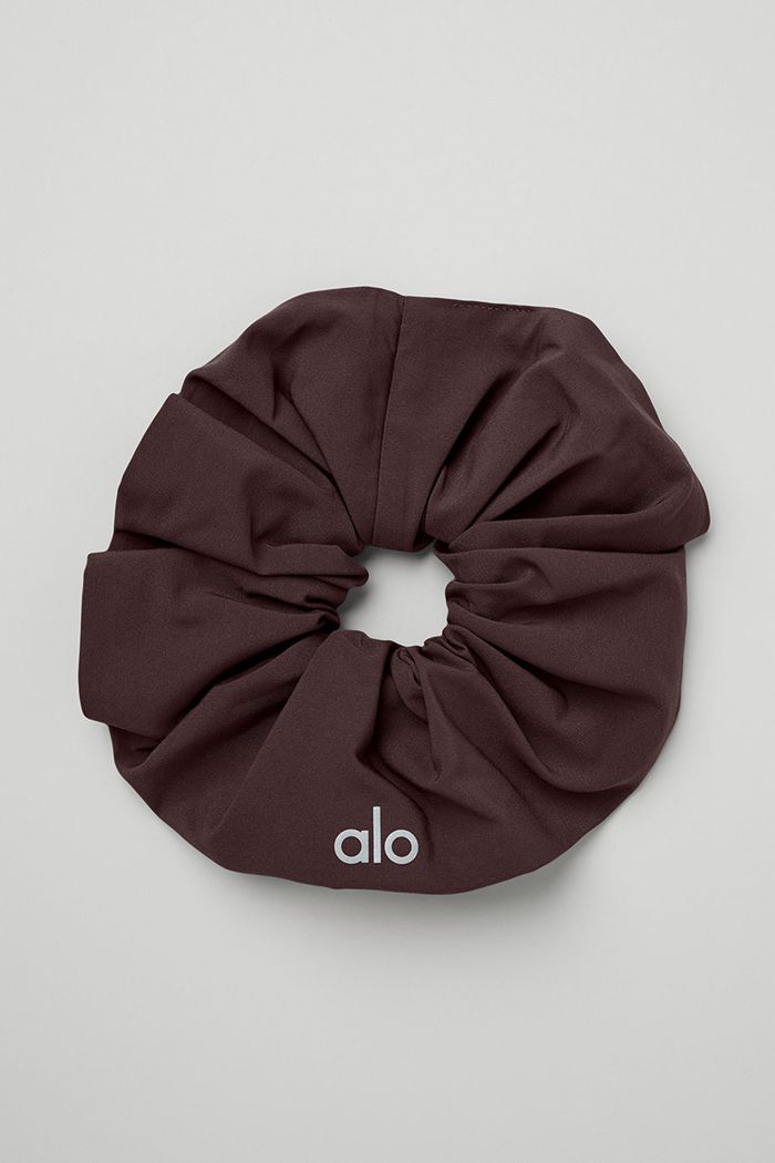 Black Alo Yoga Oversized Women's Scrunchie | 42708ODTJ