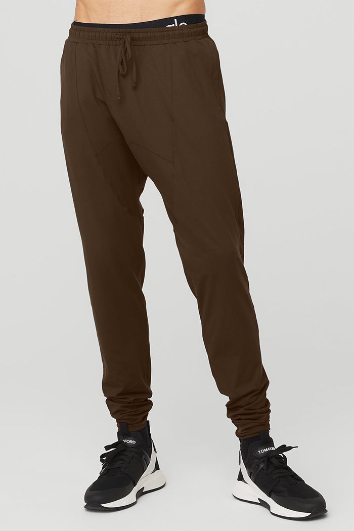 Black Alo Yoga Revitalize Men's Pants | 41826TWYU