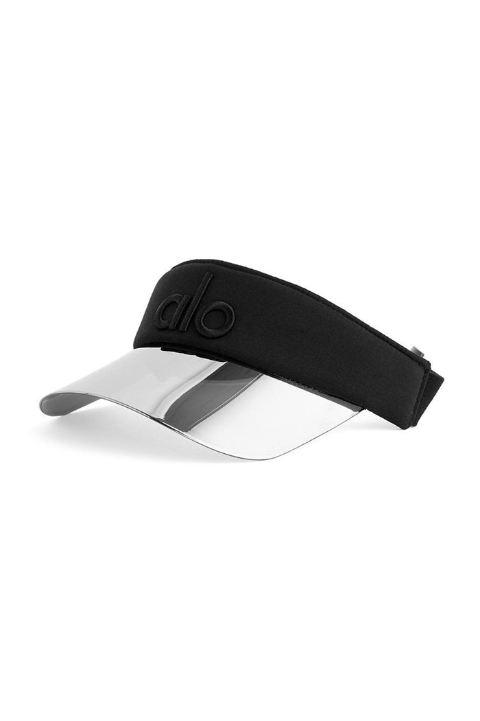 Black Alo Yoga Solar Women's Visor | 60859OFAW