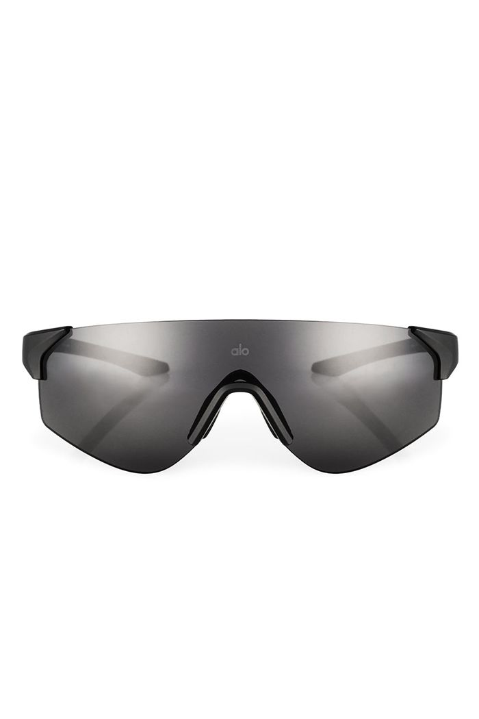 Black Alo Yoga Speed Women's Sunglasses | 35496PJRT