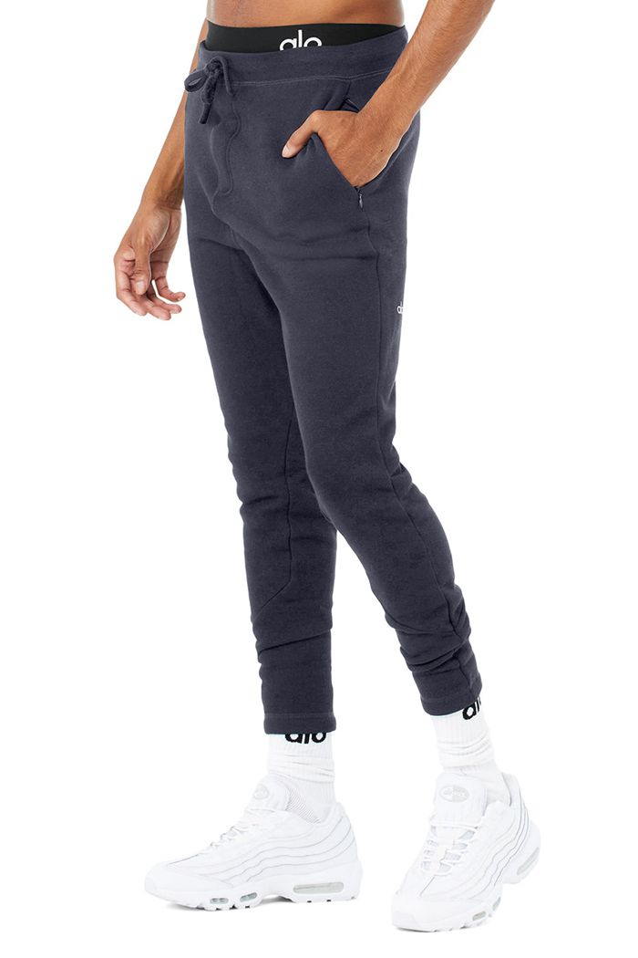 Black Alo Yoga The Triumph Sweat Men's Pants | 29106BJDC