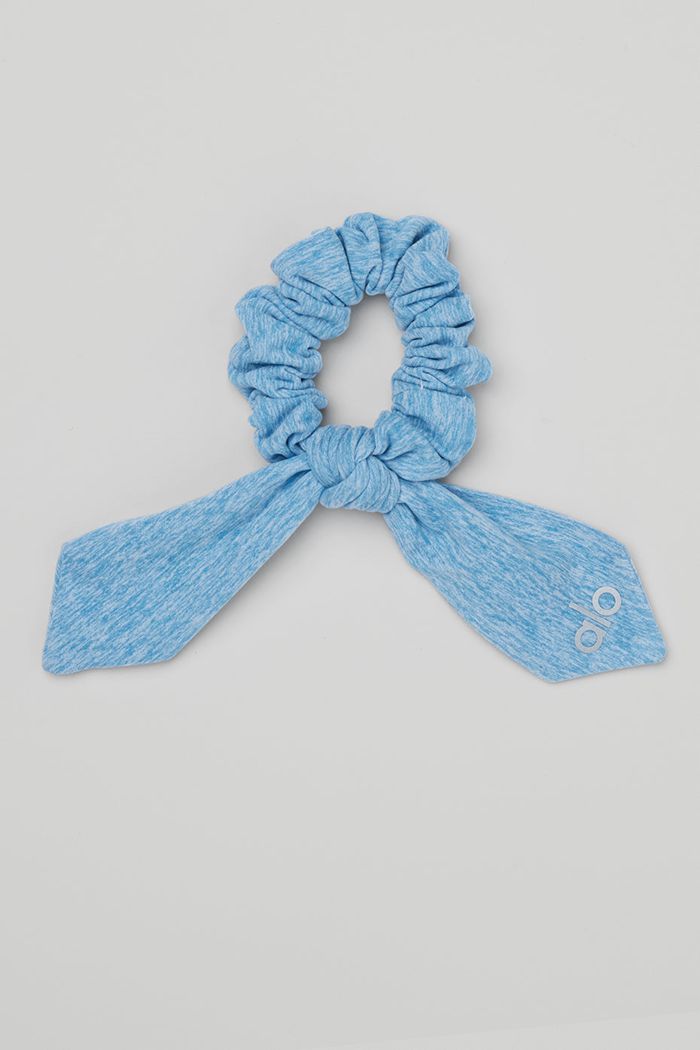 Blue Alo Yoga Alosoft Rhythm Women's Scrunchie | 06425RFTO