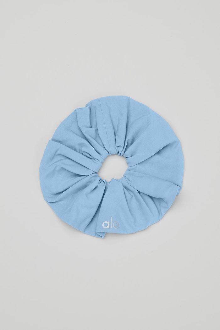 Blue Alo Yoga Oversized Women's Scrunchie | 68210RAEC