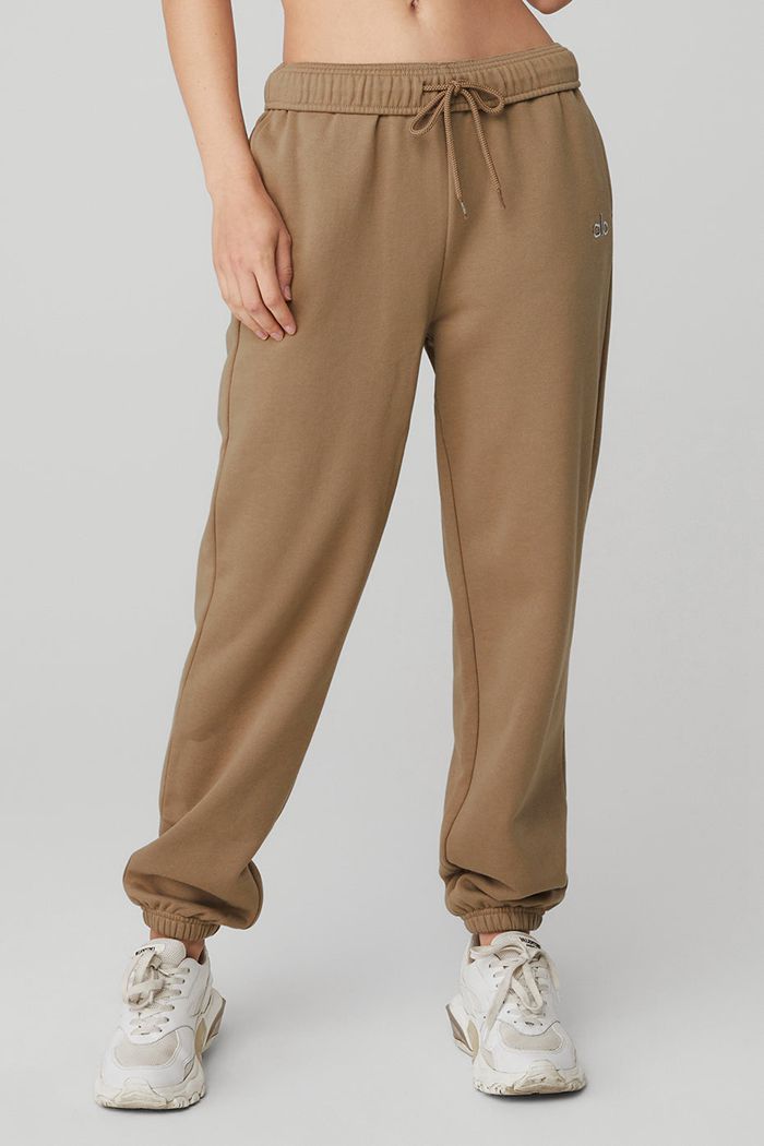 Brown Alo Yoga Accolade Sweat Women's Pants | 70169BSQI