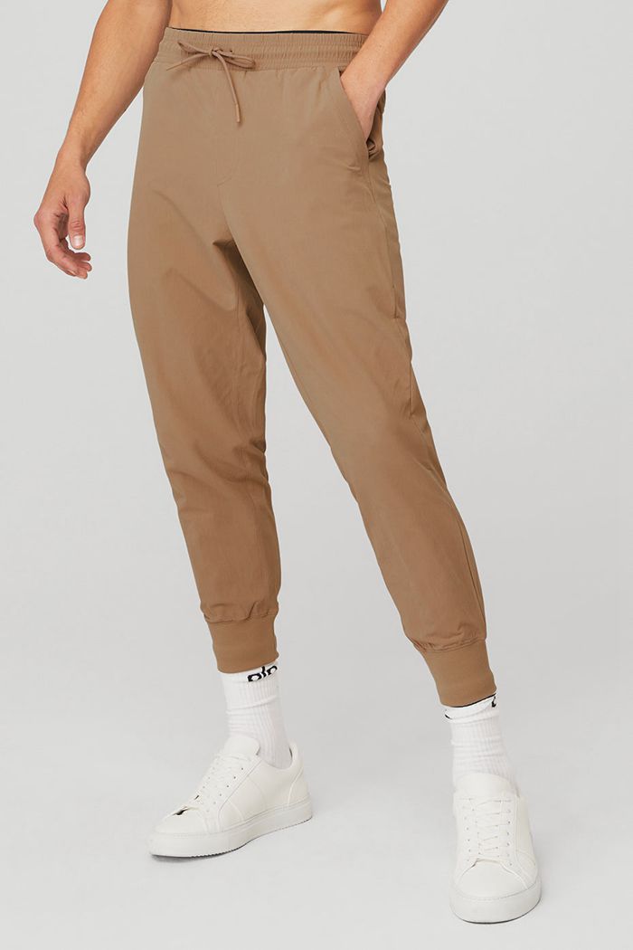 Brown Alo Yoga Co-Op 7/8 Men's Pants | 16035QTVW