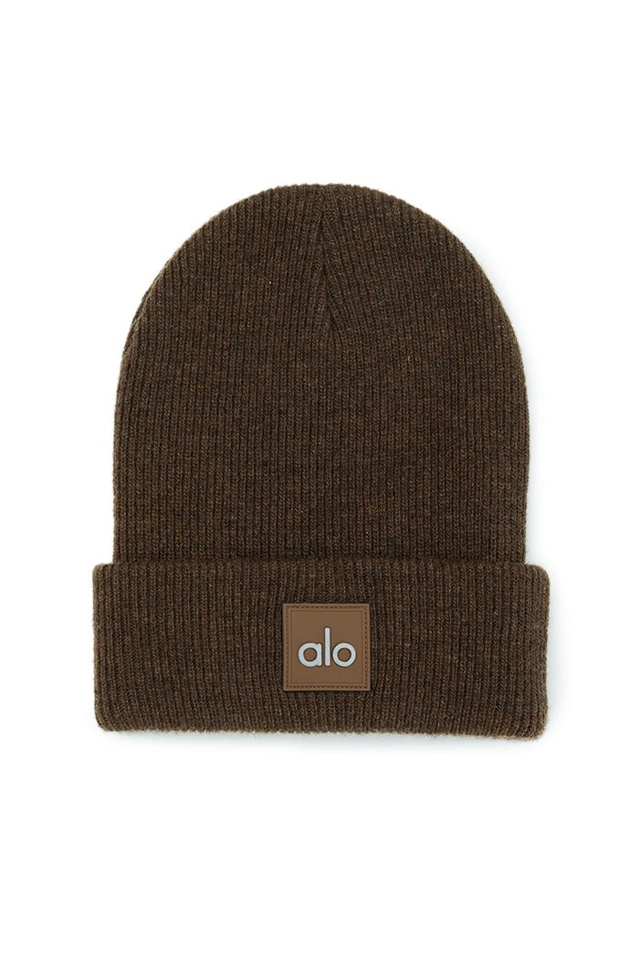 Brown Alo Yoga Everyday Women's Beanie | 70125ZNEH