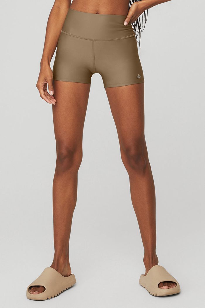 Brown Alo Yoga High-Waist Airlift Women's Short | 82069XPEG