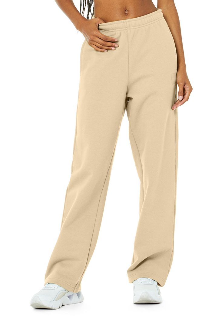 Brown Alo Yoga Renown Sweat Women's Pants | 31728YPNV