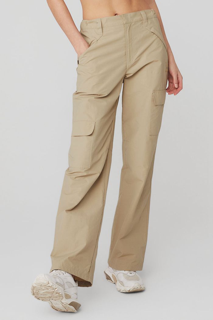 Brown Alo Yoga The Edge Women's Trousers | 27540GDPR