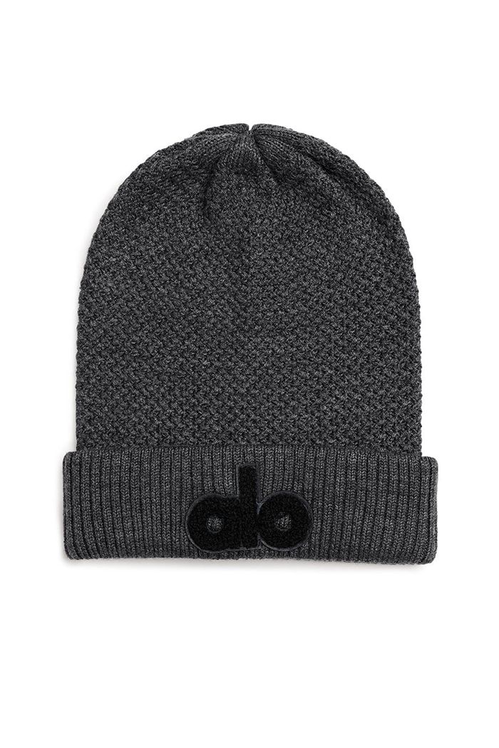 Dark Grey Alo Yoga Cool Skies Men's Beanie | 36598IDYQ