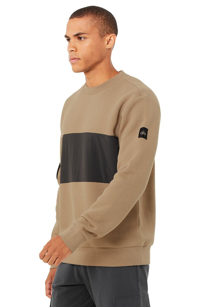 Dark Grey Alo Yoga Traverse Men's Pullover | 69803YRKT