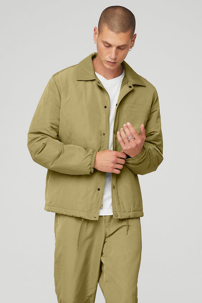 Green Alo Yoga Legend Men's Jackets | 05748SJVC