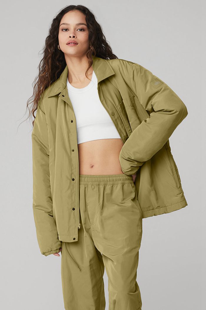 Green Alo Yoga Legend Women's Jackets | 19380RVKS