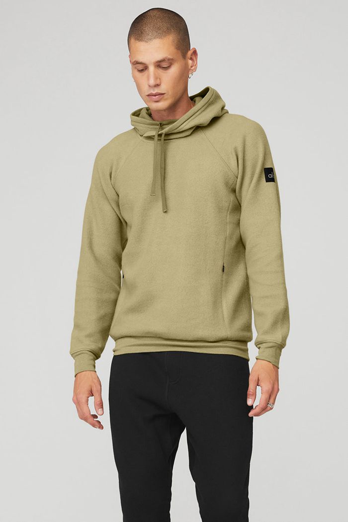 Green Alo Yoga The Triumph Men's Hoodie | 05942SMON