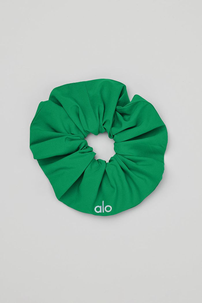 Green Turquoise Alo Yoga Oversized Women's Scrunchie | 57680UTON