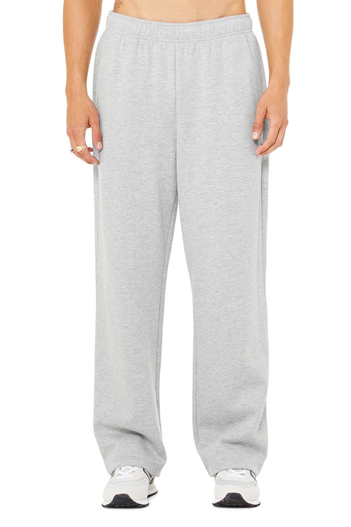 Grey Alo Yoga Accolade Straight Leg Sweat Men's Pants | 62037ENBT