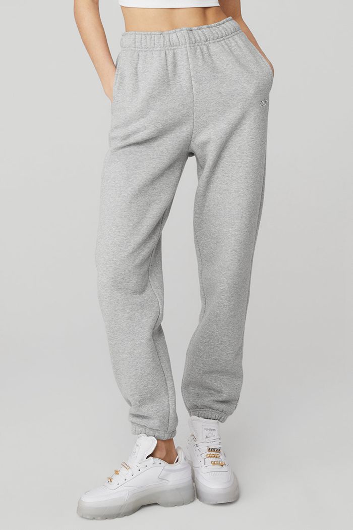 Grey Alo Yoga Accolade Sweat Women's Pants | 47209BLJW