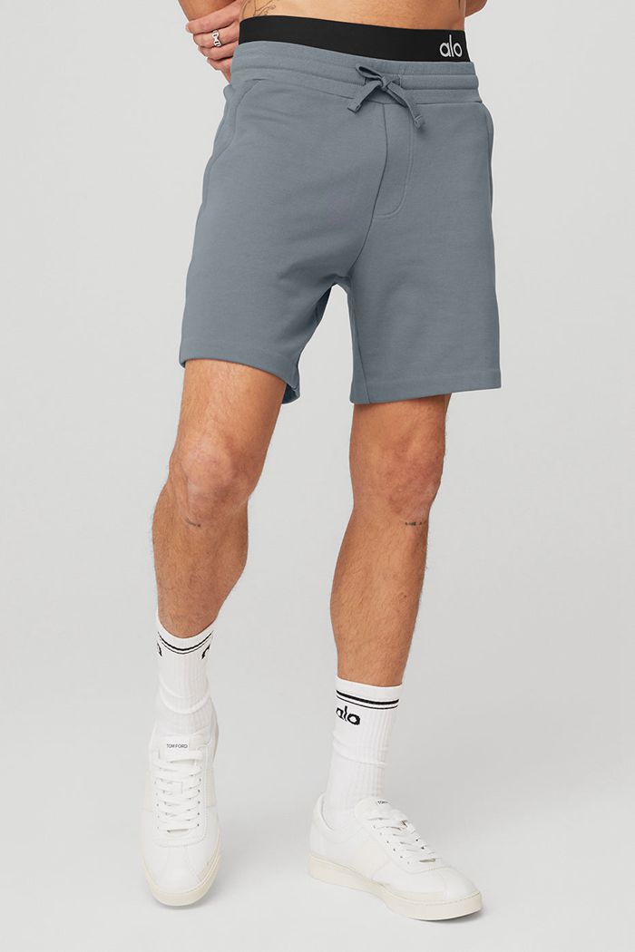 Grey Alo Yoga Chill Men's Short | 58370WMLU