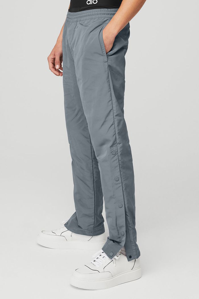 Grey Alo Yoga Legend Snap Men's Pants | 15472VRUE