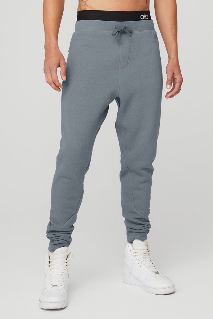 Grey Alo Yoga The Triumph Sweat Men's Pants | 84672GTUI