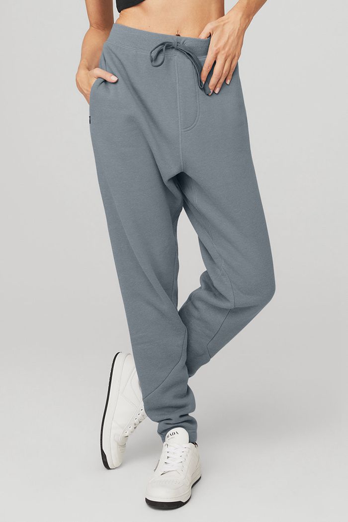 Grey Alo Yoga The Triumph Sweat Women's Pants | 80425YHWB