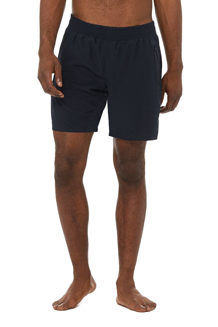 Navy Alo Yoga 7 Advance 2-In-1 Men's Short | 43087VCHD