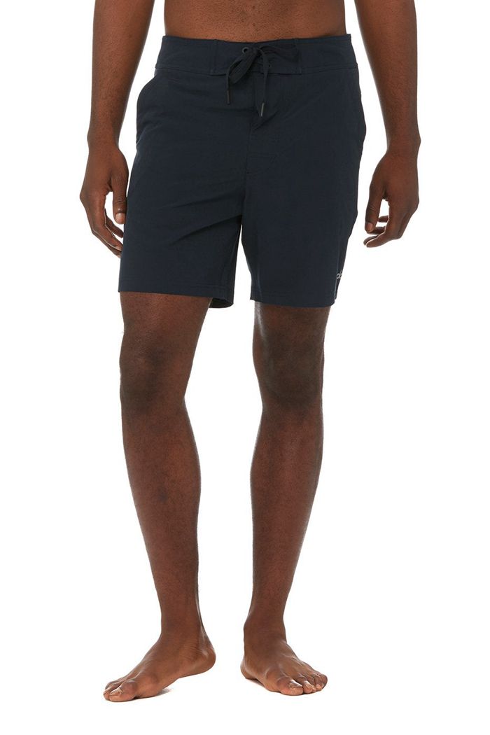 Navy Alo Yoga Plow Board Men's Short | 74158PALE