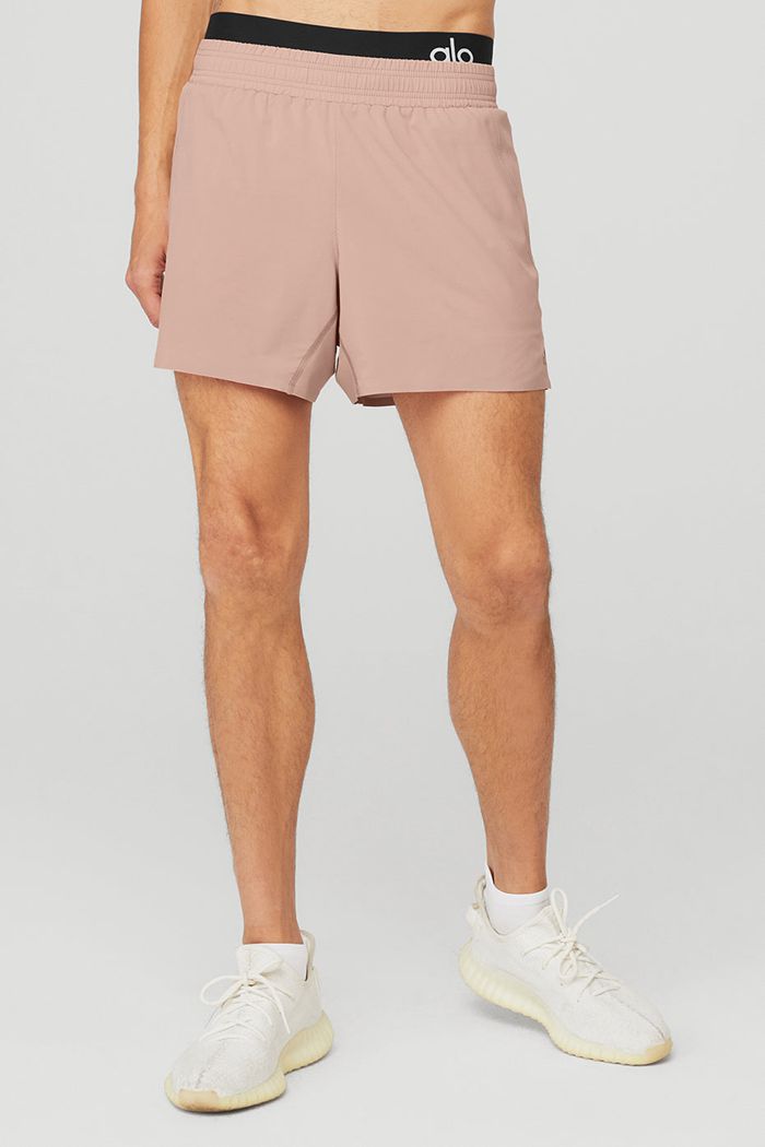 Pink Alo Yoga 5'' Adapt Running Men's Short | 62418IEWJ