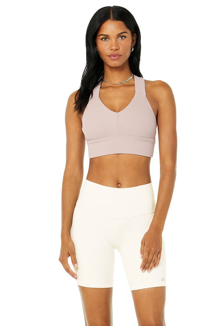 Pink Alo Yoga Emulate Women's Bras | 75189NXST