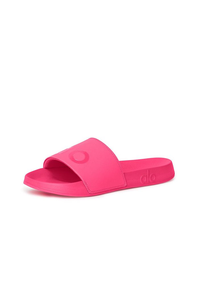 Pink Alo Yoga It Slide 2 Women's Shoes | 18573OPQY