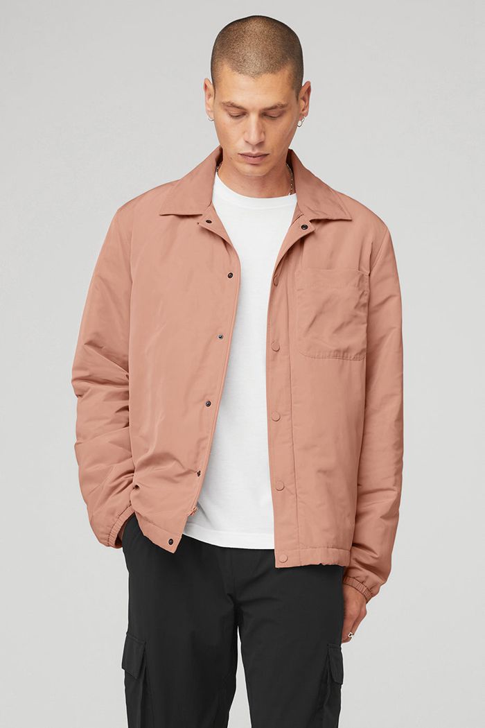 Pink Alo Yoga Legend Men's Jackets | 27013PGSF