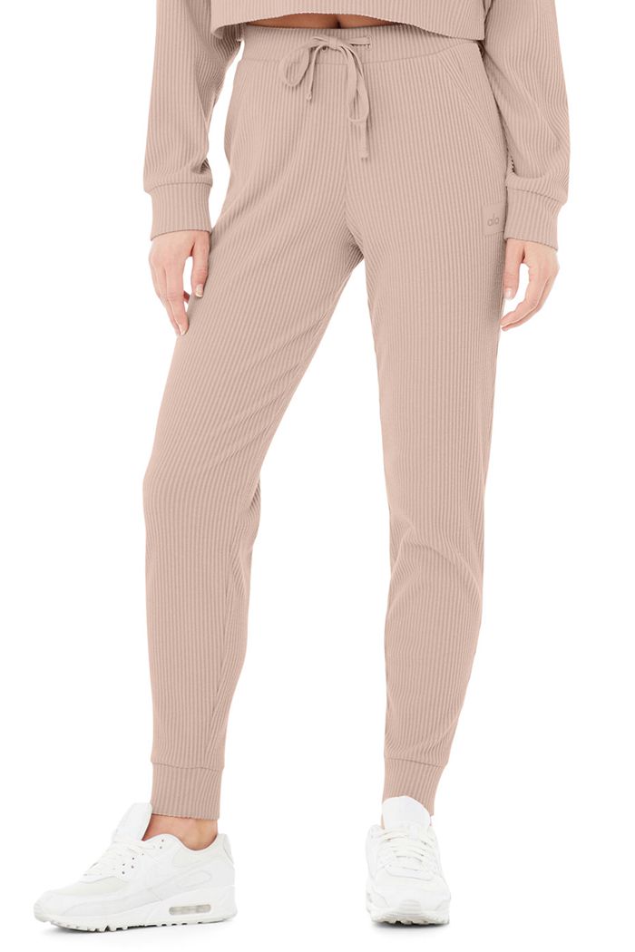 Pink Alo Yoga Muse Sweat Women's Pants | 39014PGTA