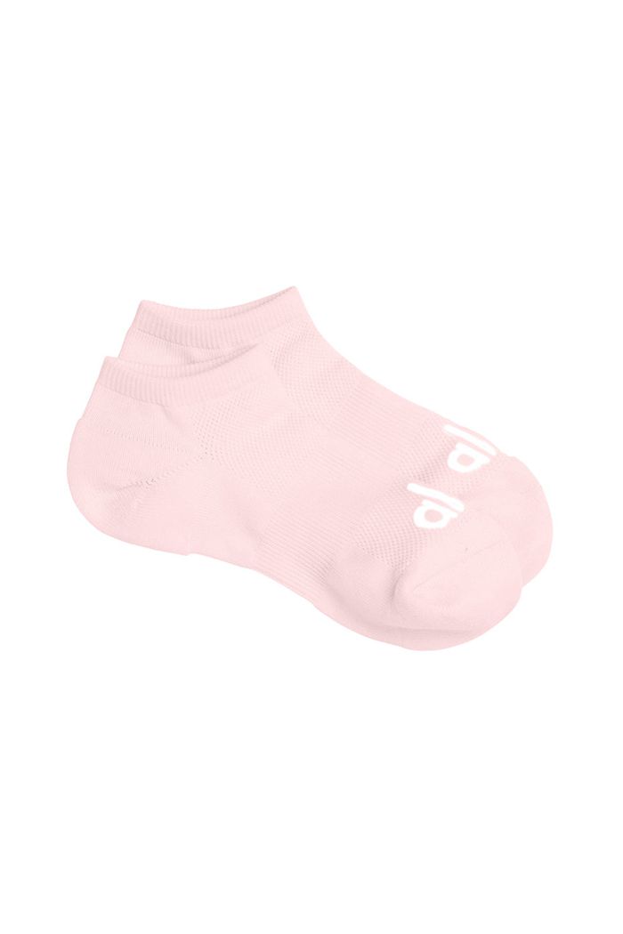 Pink White Alo Yoga Everyday Women's Socks | 60324CARS