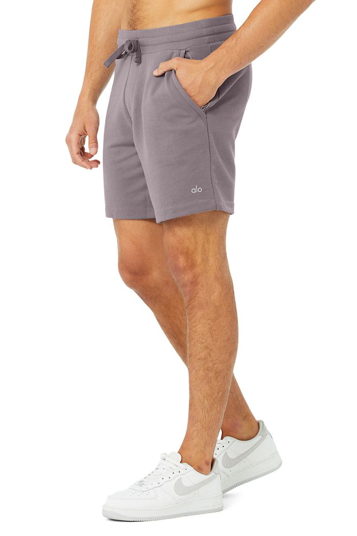 Purple Alo Yoga Chill Men's Short | 68591JOWQ