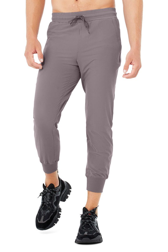 Purple Alo Yoga Co-Op 7/8 Men's Pants | 63091OCLX